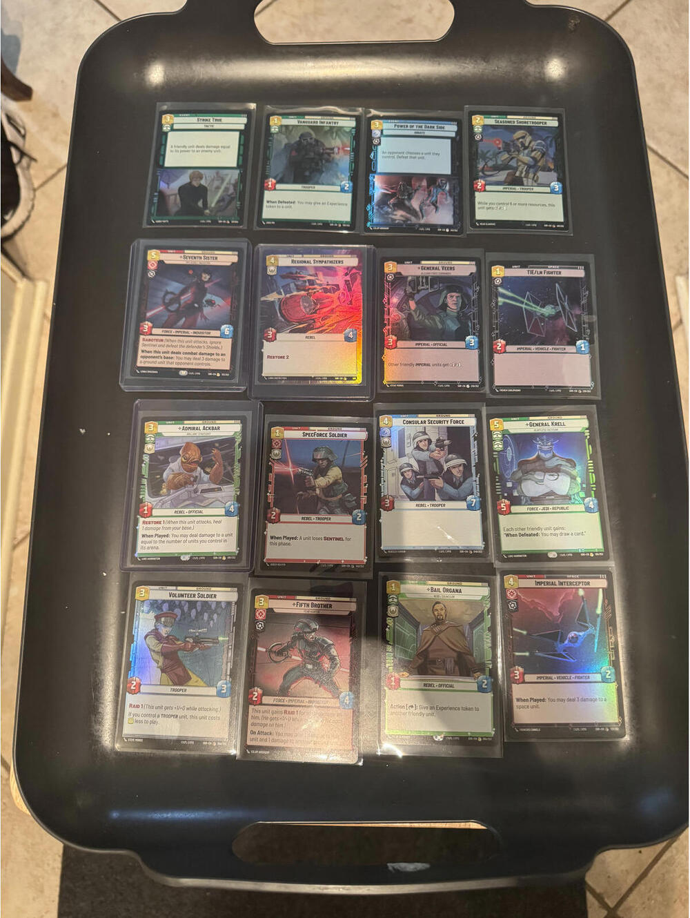 Star Wars Unlimited foil Collectible Card Game Cards Lot